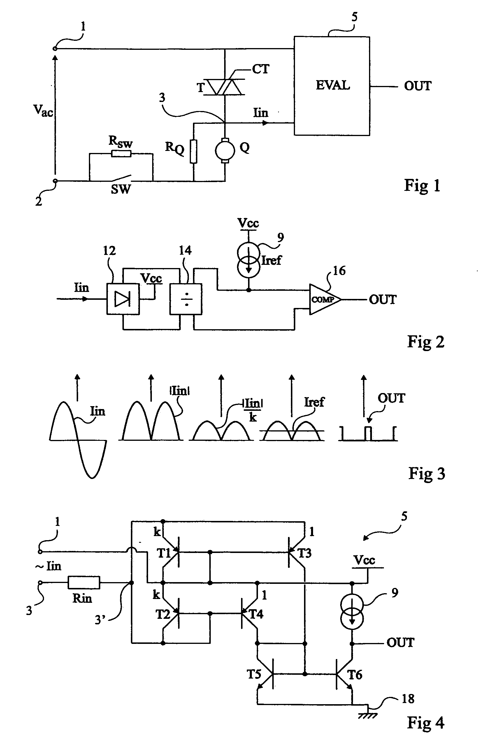 Detection of the state of the elements of an electric branch comprising a load and a switch