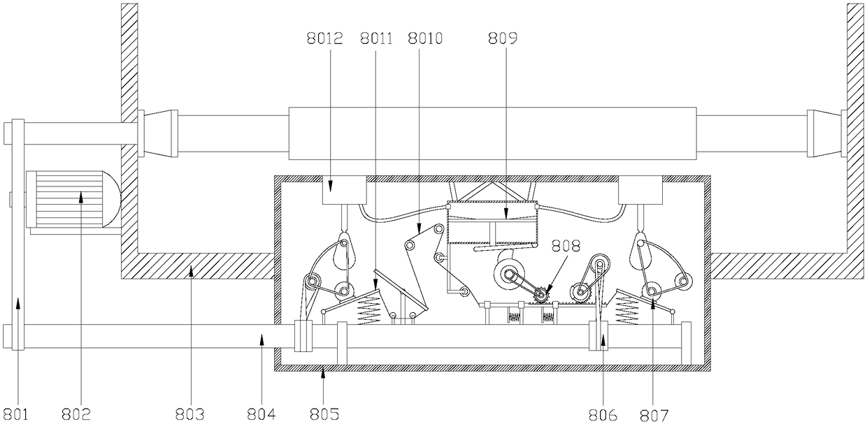 Plastic bag arranging mechanism used for bag making machine