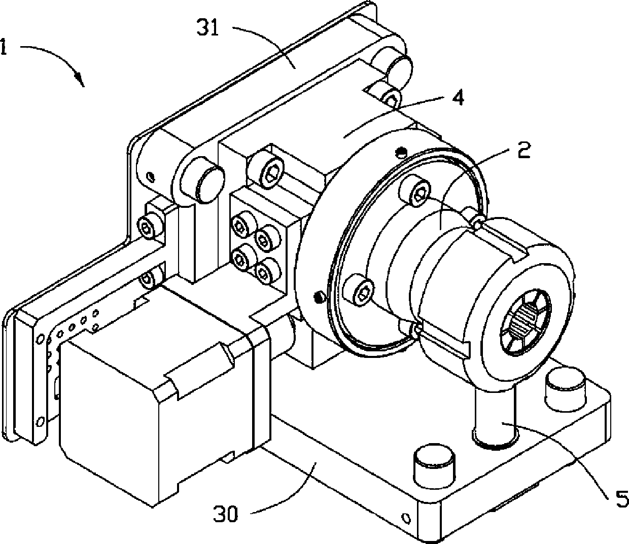 Fourth shaft device of image measuring instrument