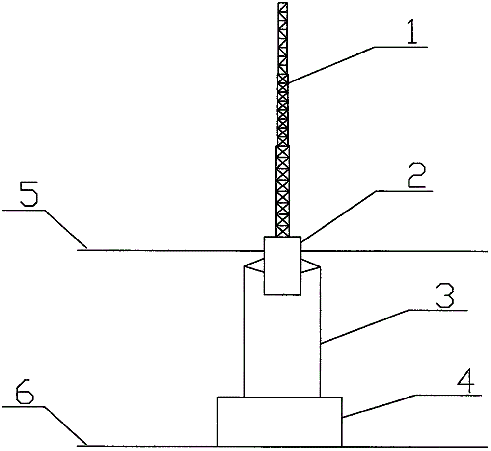 Movable floating type offshore anemometer tower