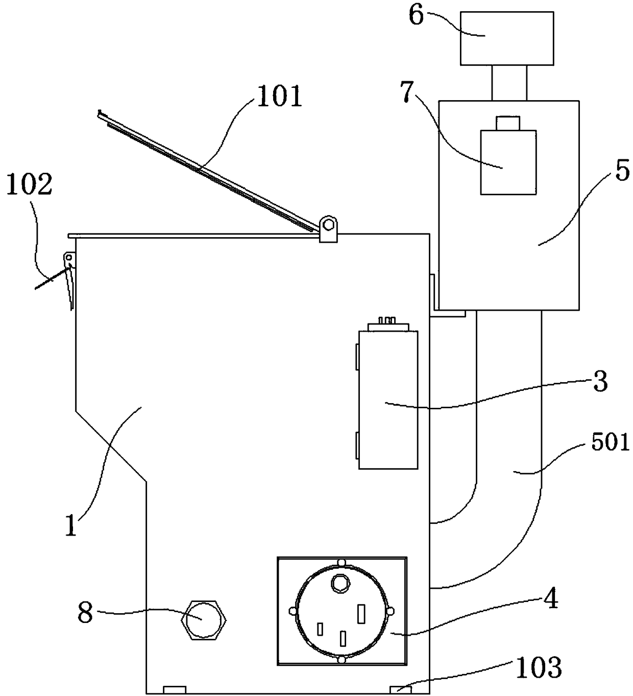 Atomization device for fumigation and control system of atomization device