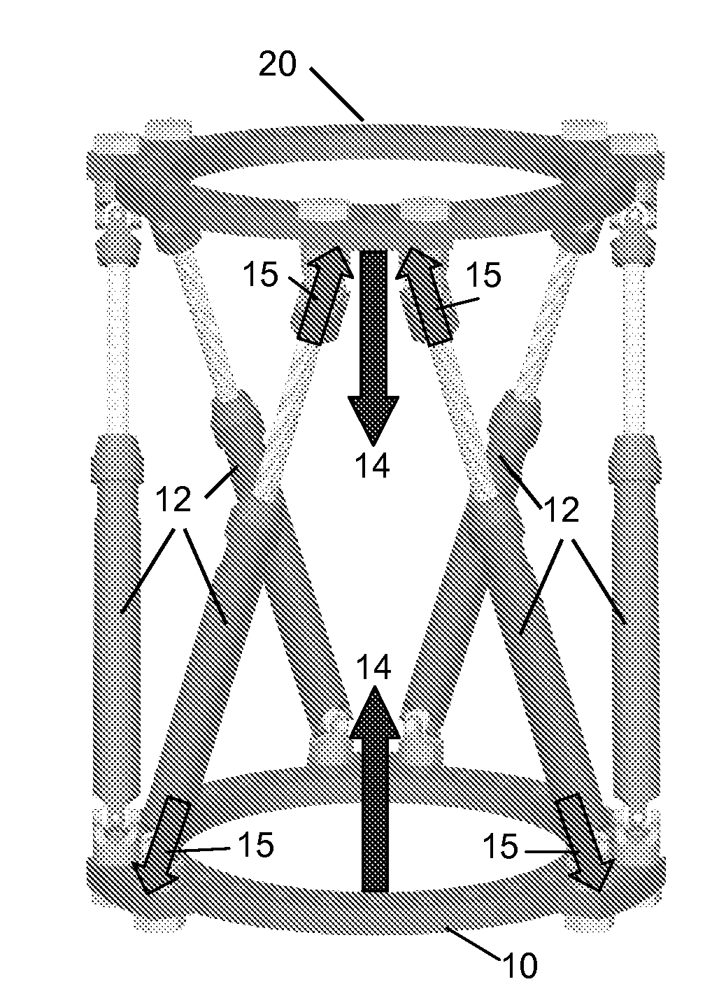 Orthopedic fixation device with zero backlash and adjustable compliance, and process for adjusting same