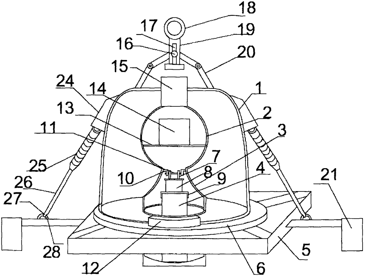 Ocean bottom seismograph placement device