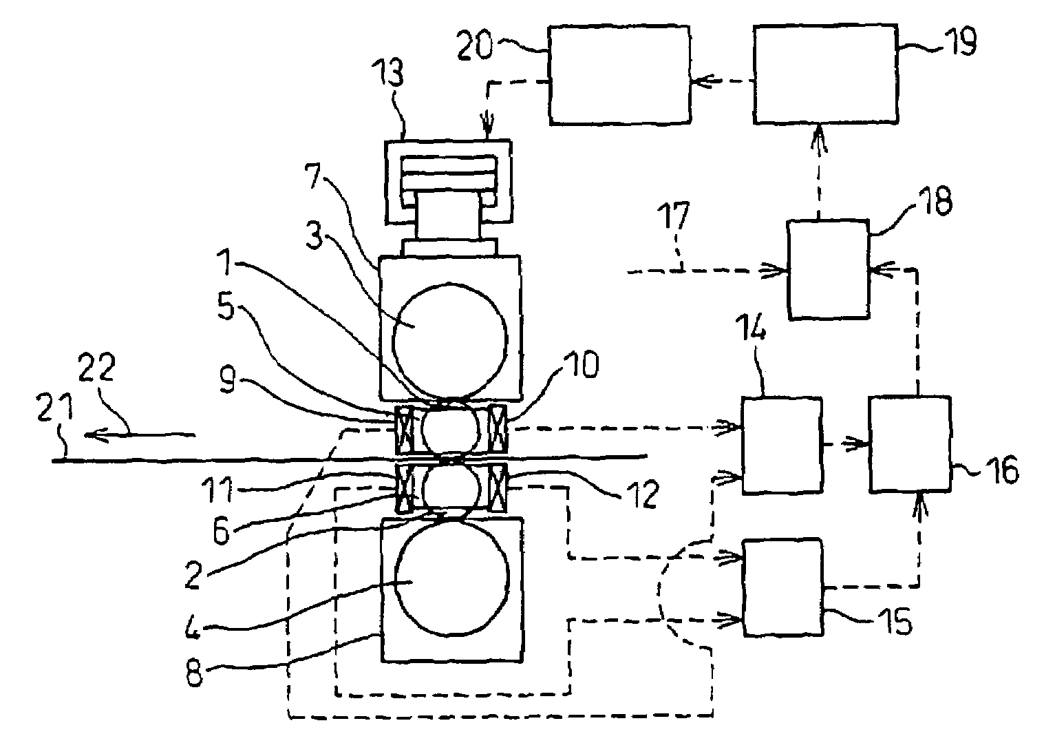 Rolling method and rolling apparatus for flat-rolled metal materials