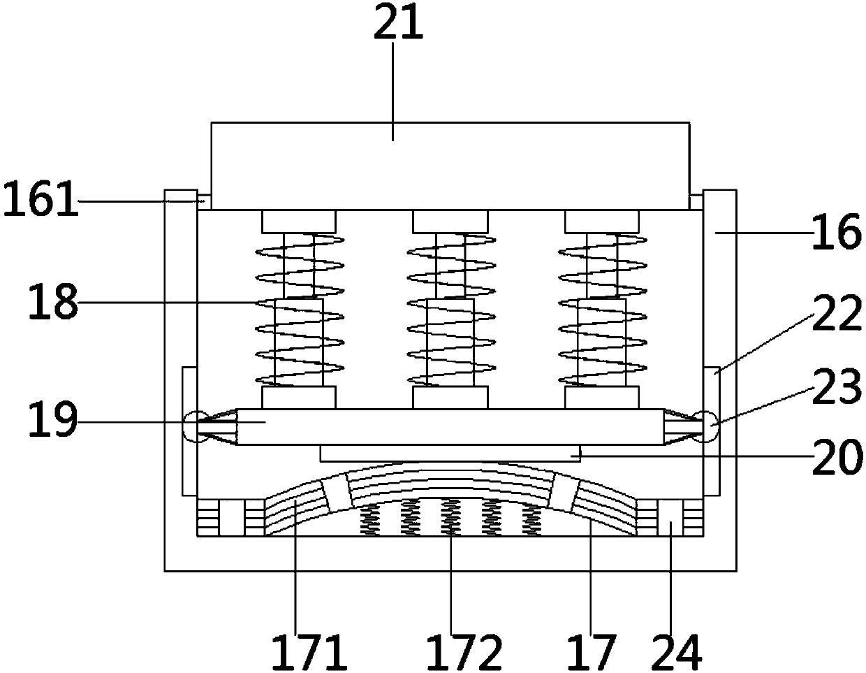 Self-feeding and mixing device used for building production