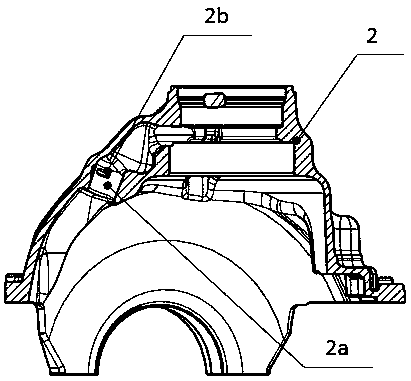 Main reducer assembly with high transmission efficiency