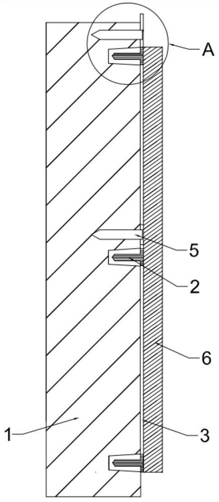 Ceramic board mounting structure and mounting method thereof