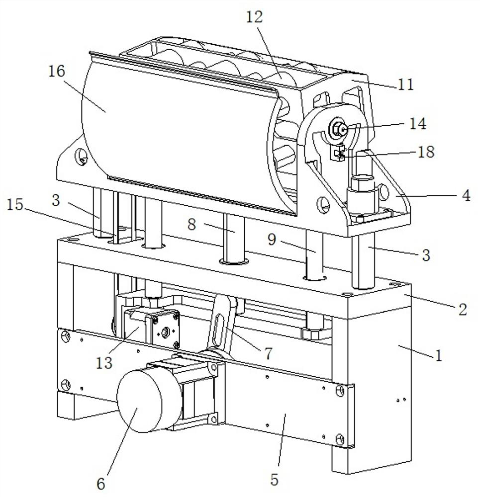 Experimental sample container oscillation device