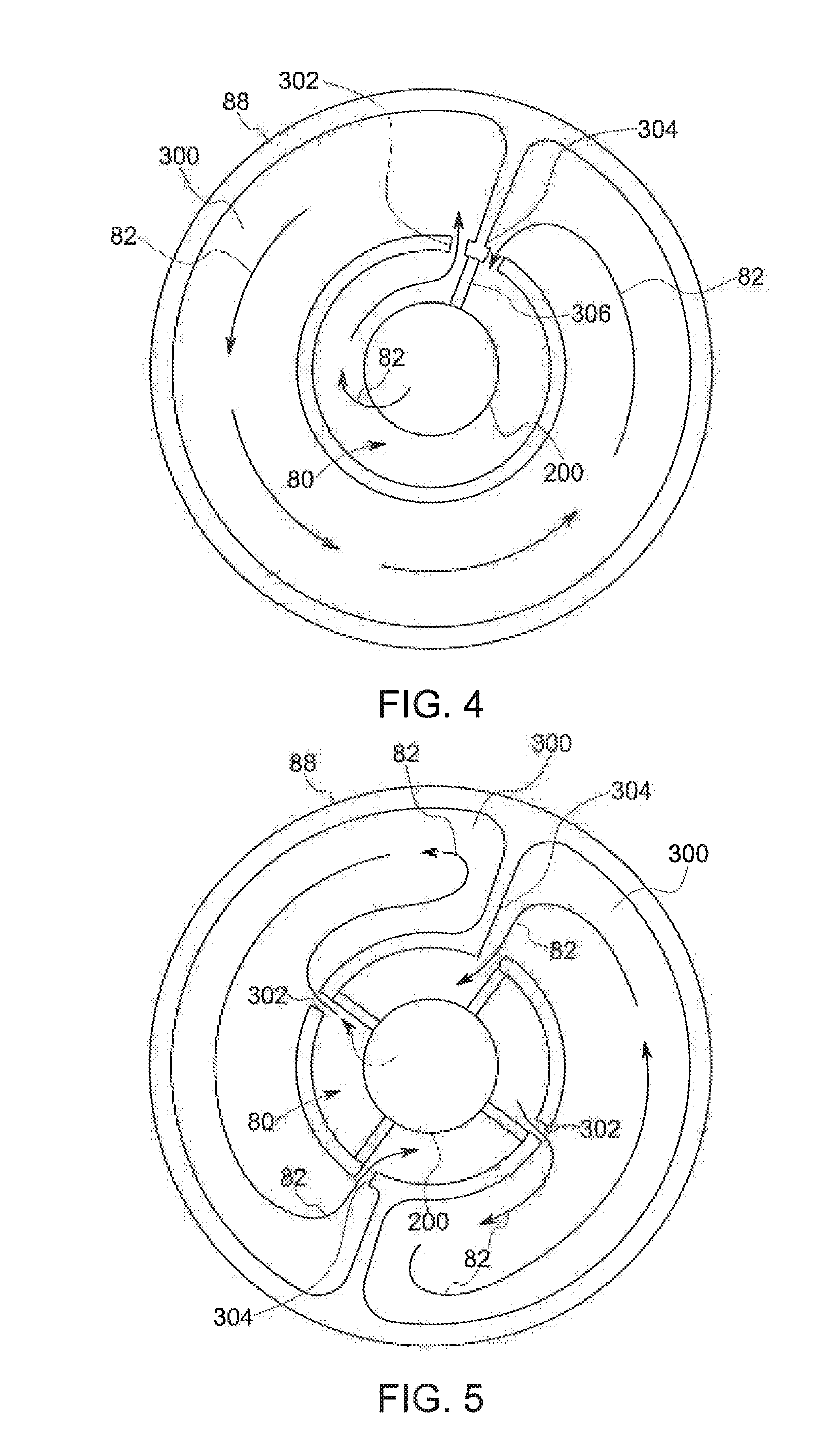 Thrust flange for x-ray tube with internal cooling channels