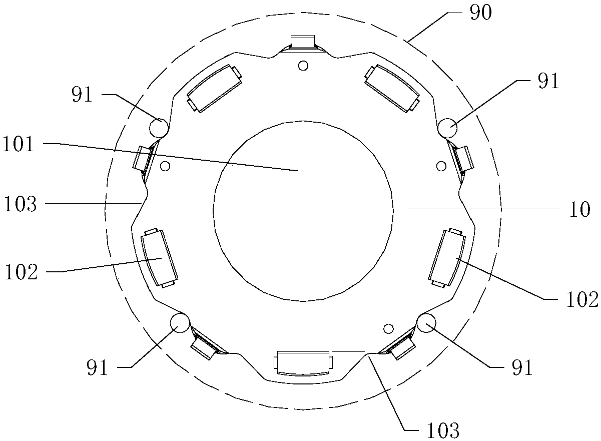 Method for preventing cracking of cover plate part