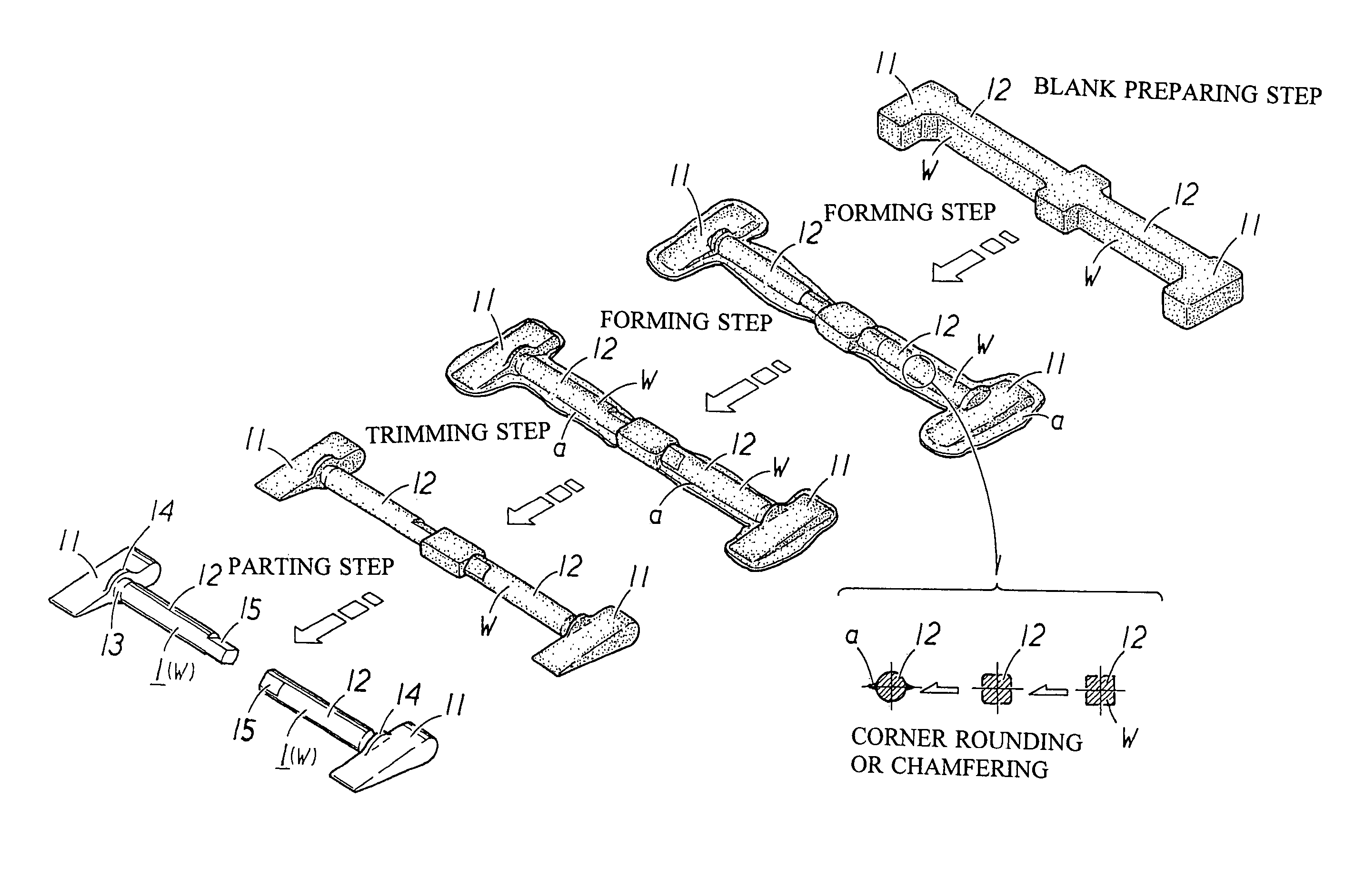 Variable blade manufacturing method and variable blade in VGS type turbo charger