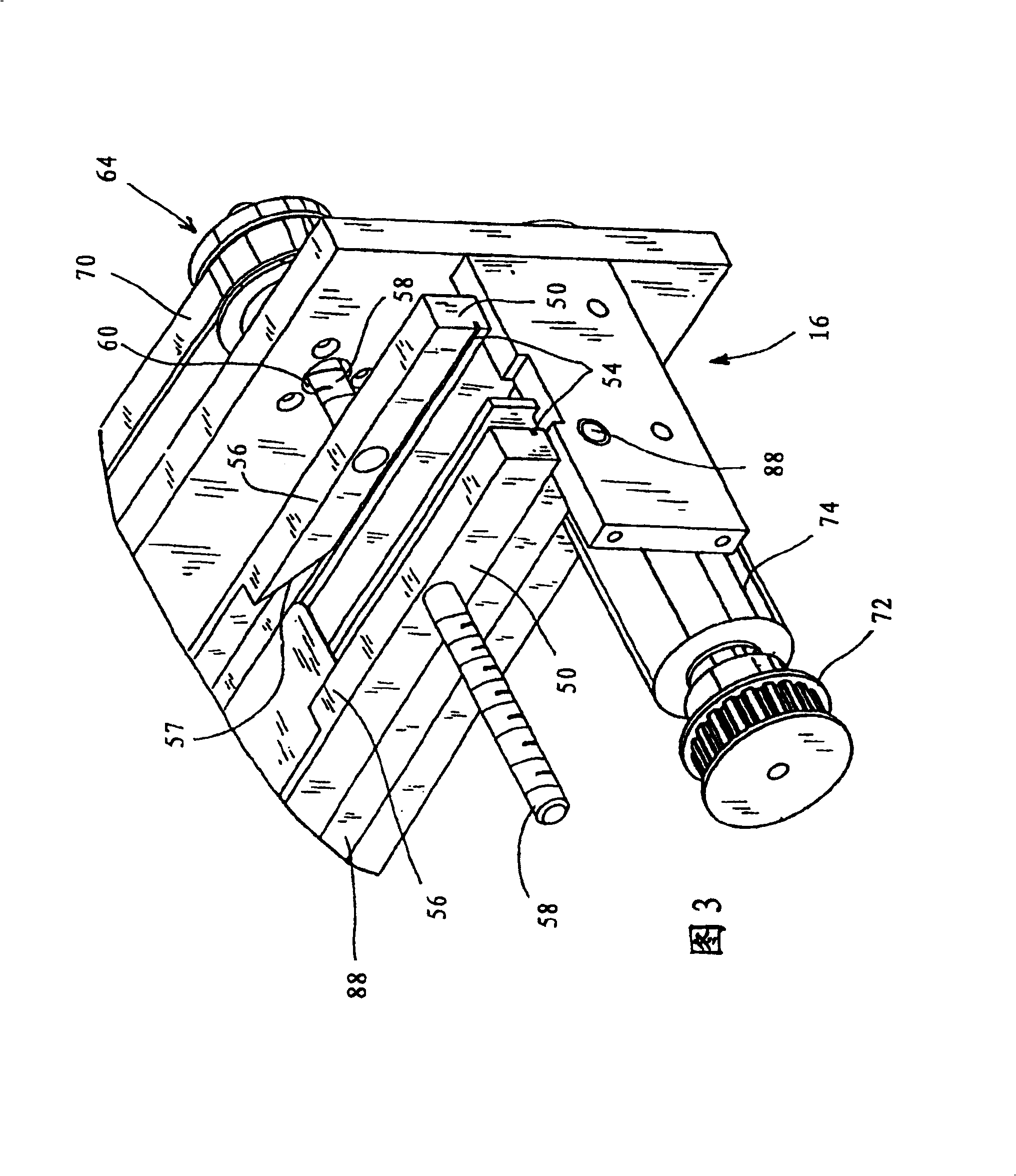 A device for cutting packages containing a plurality of product units