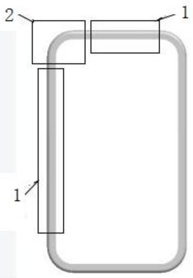 Integral shed cloth for through passage