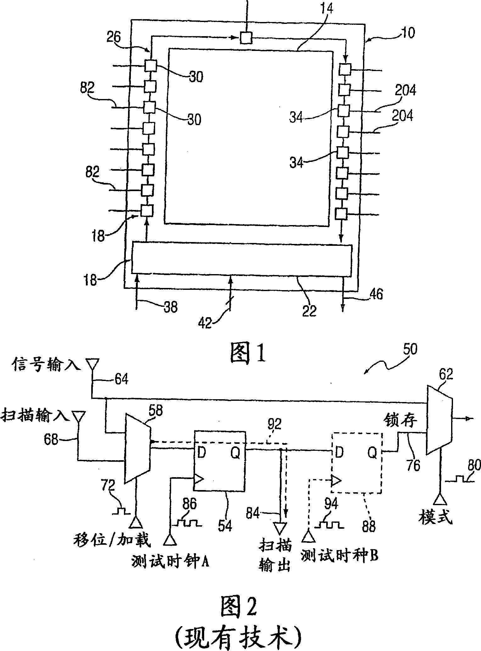 Scan chain and method that realizing high speed testing circuitry