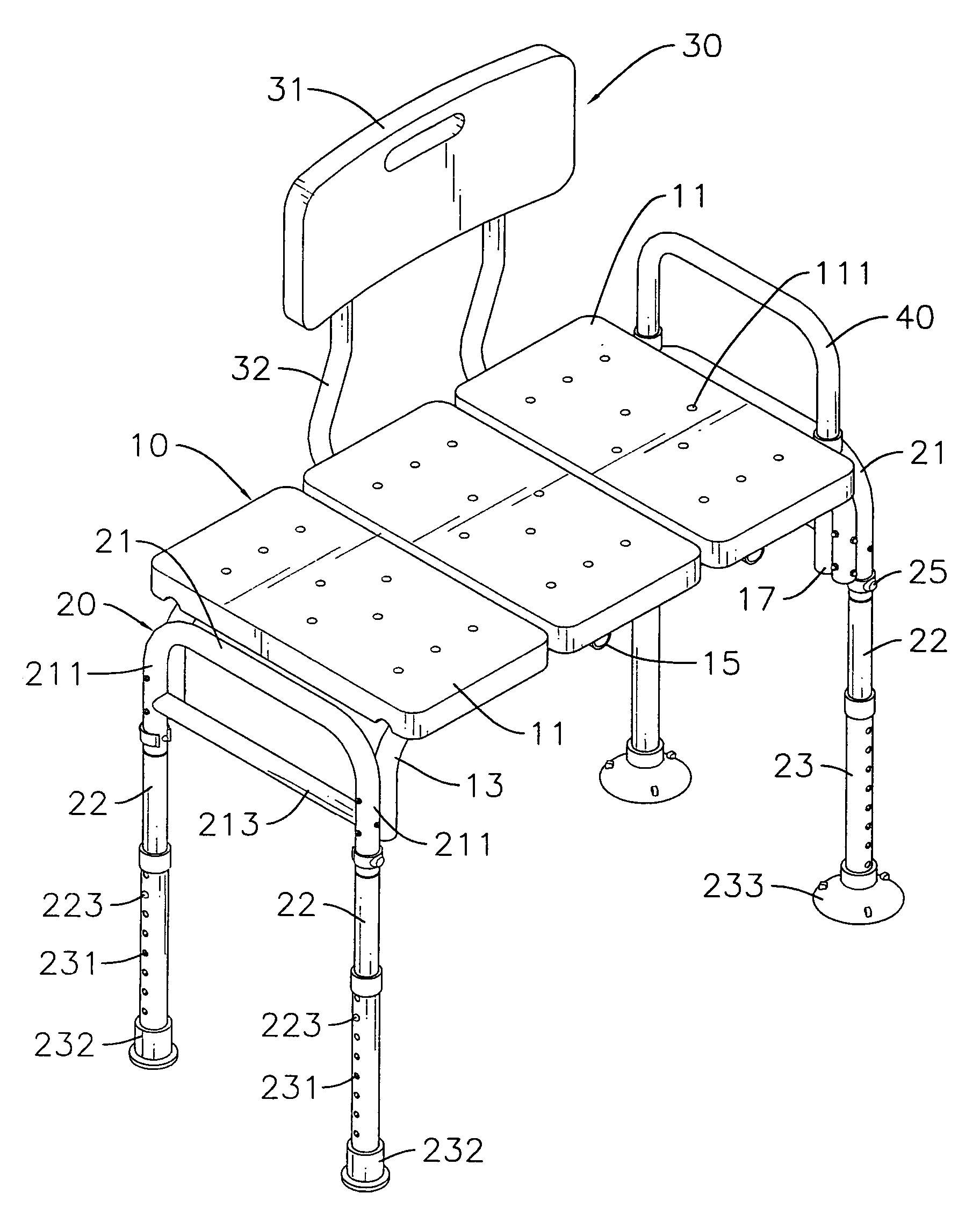 Detachable bath bench Eureka Patsnap develop intelligence library