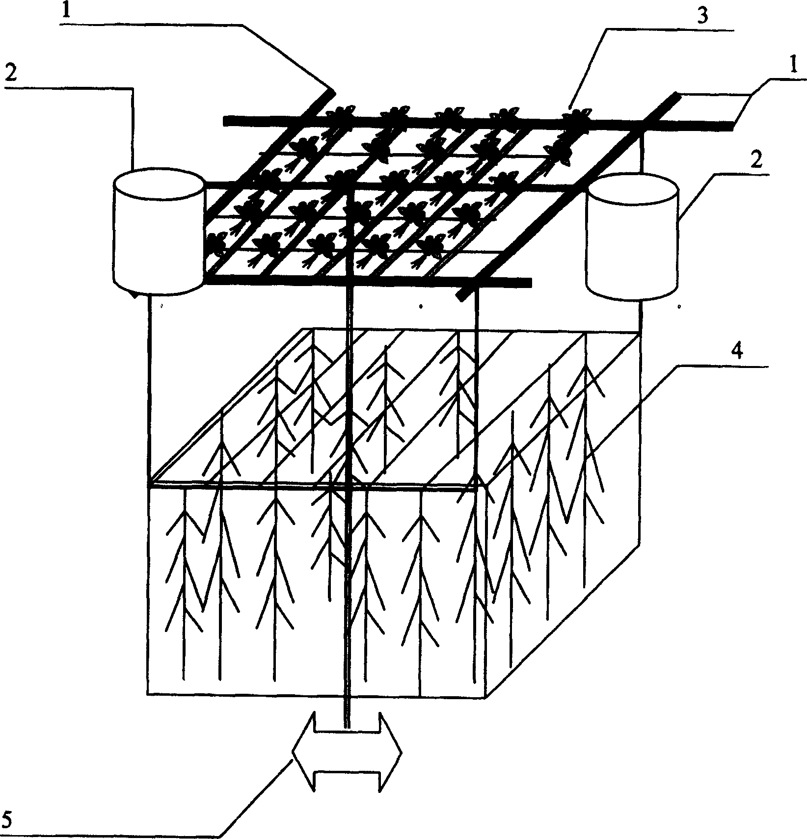 Composite stereo biological hover bed