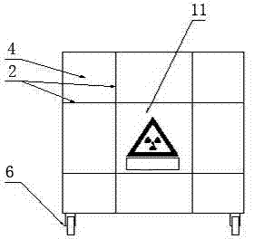 Radiation protection method and device for outdoor industrial radiographic inspection