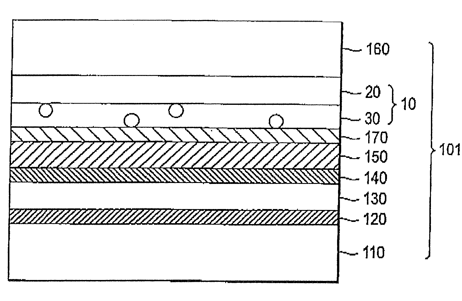 Organic electroluminescent display device having scattering member