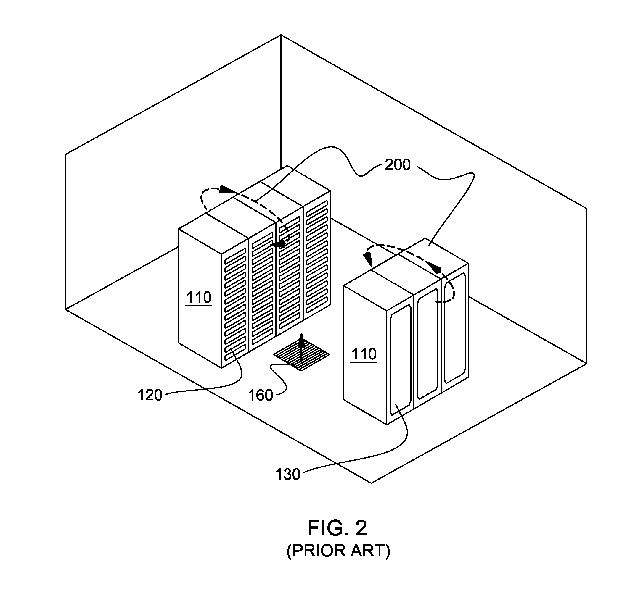 Airflow recirculation and cooling apparatus and method for an electronics rack