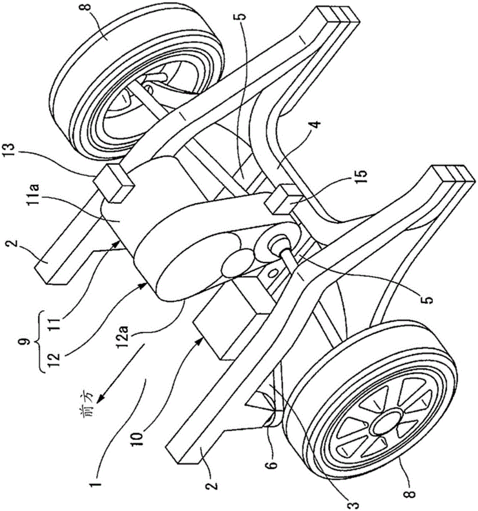 Drive device for electric vehicle