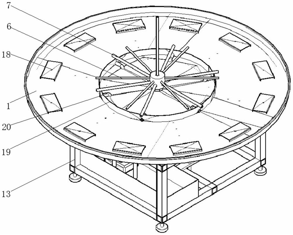 Cooling rotary welding table