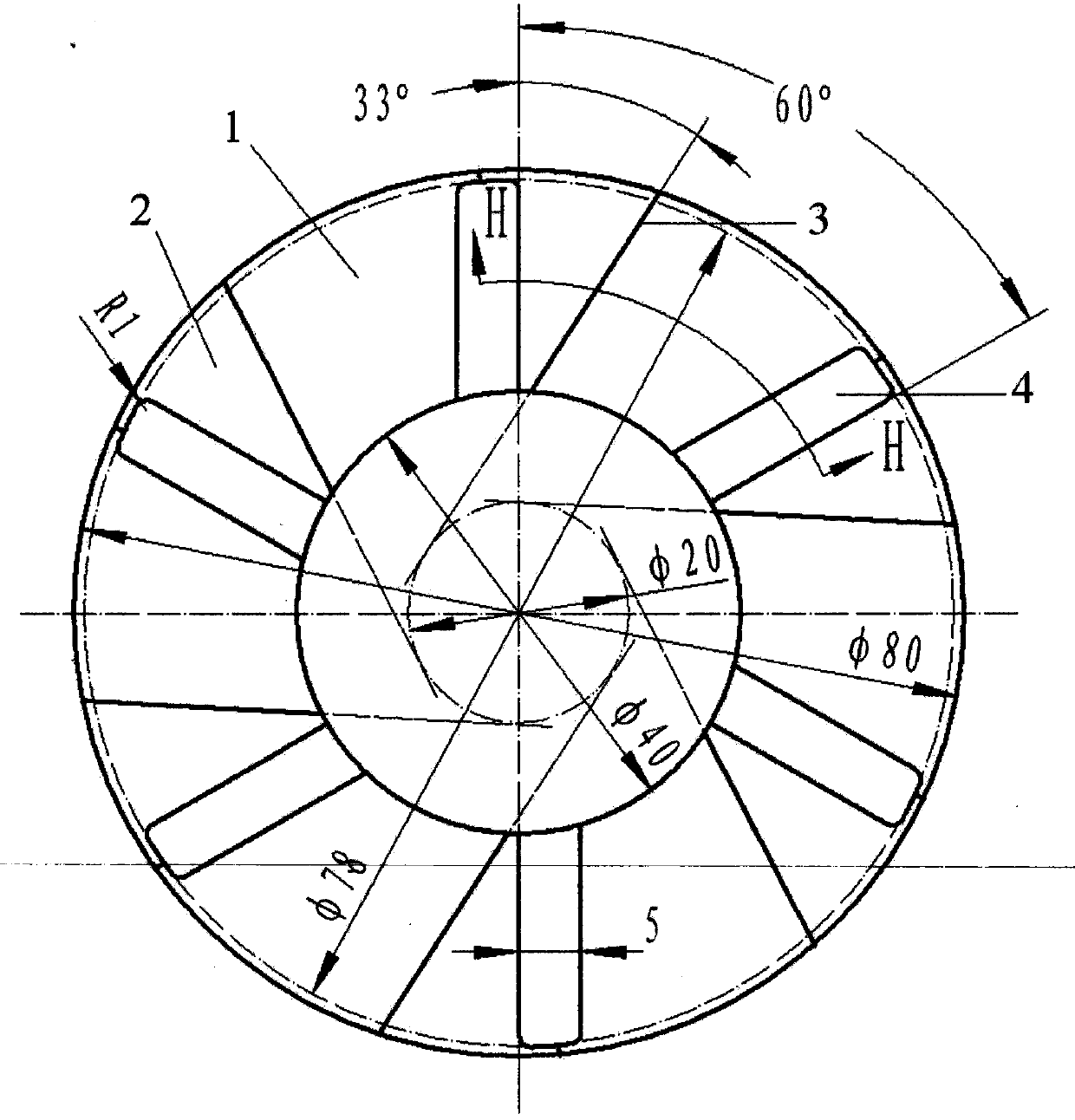 A Hydrodynamic Pressure Lubricated Thrust Bearing with High Degree Curved Pad