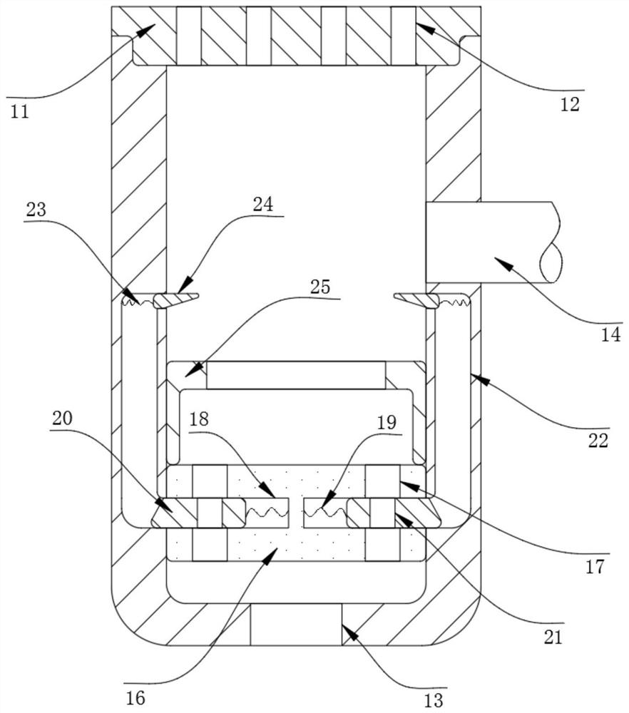 A garden drainage system for a sponge city