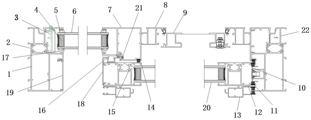 Bridge-cut aluminum sliding window