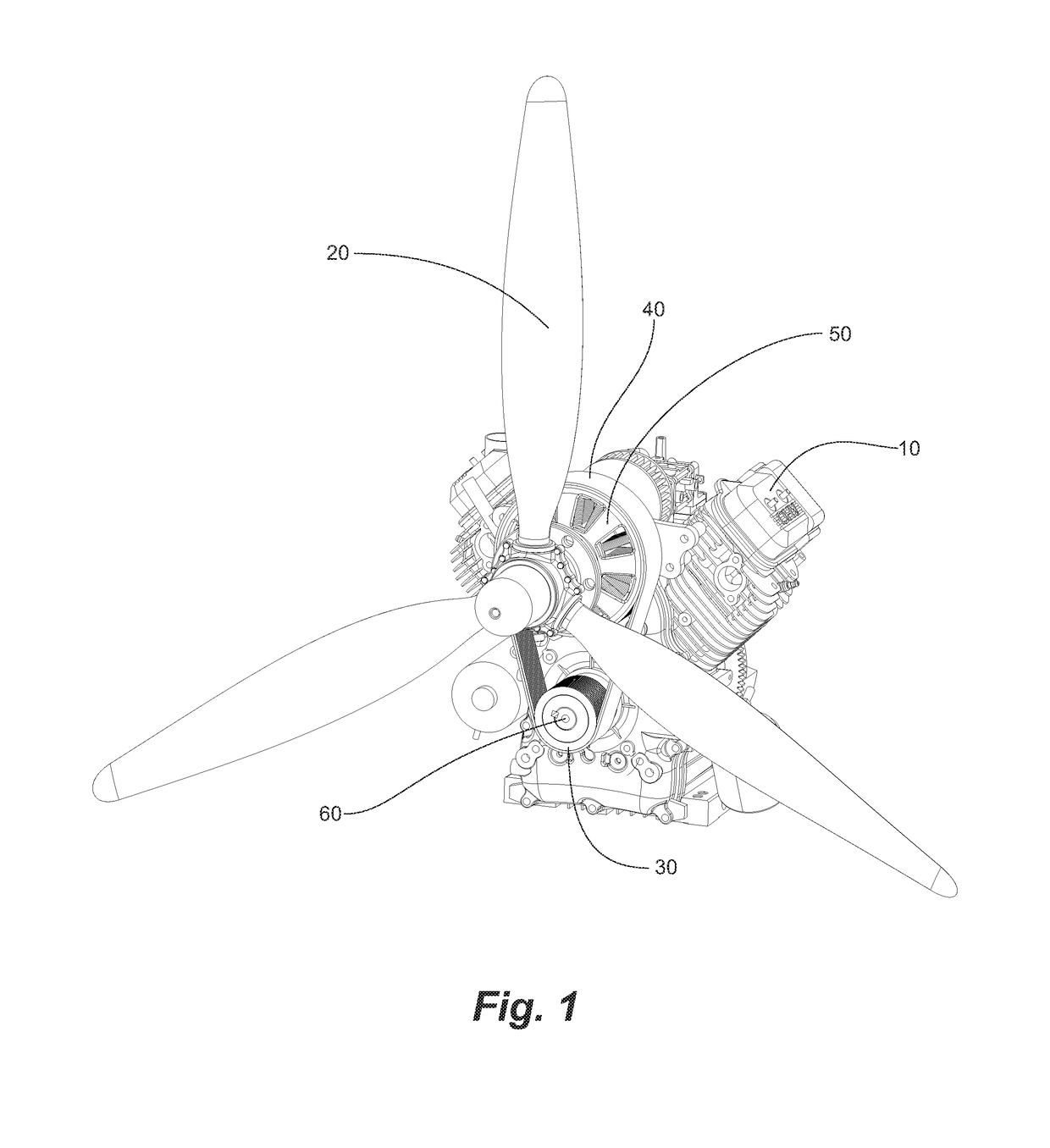 Parallel hybrid-electric aircraft engine