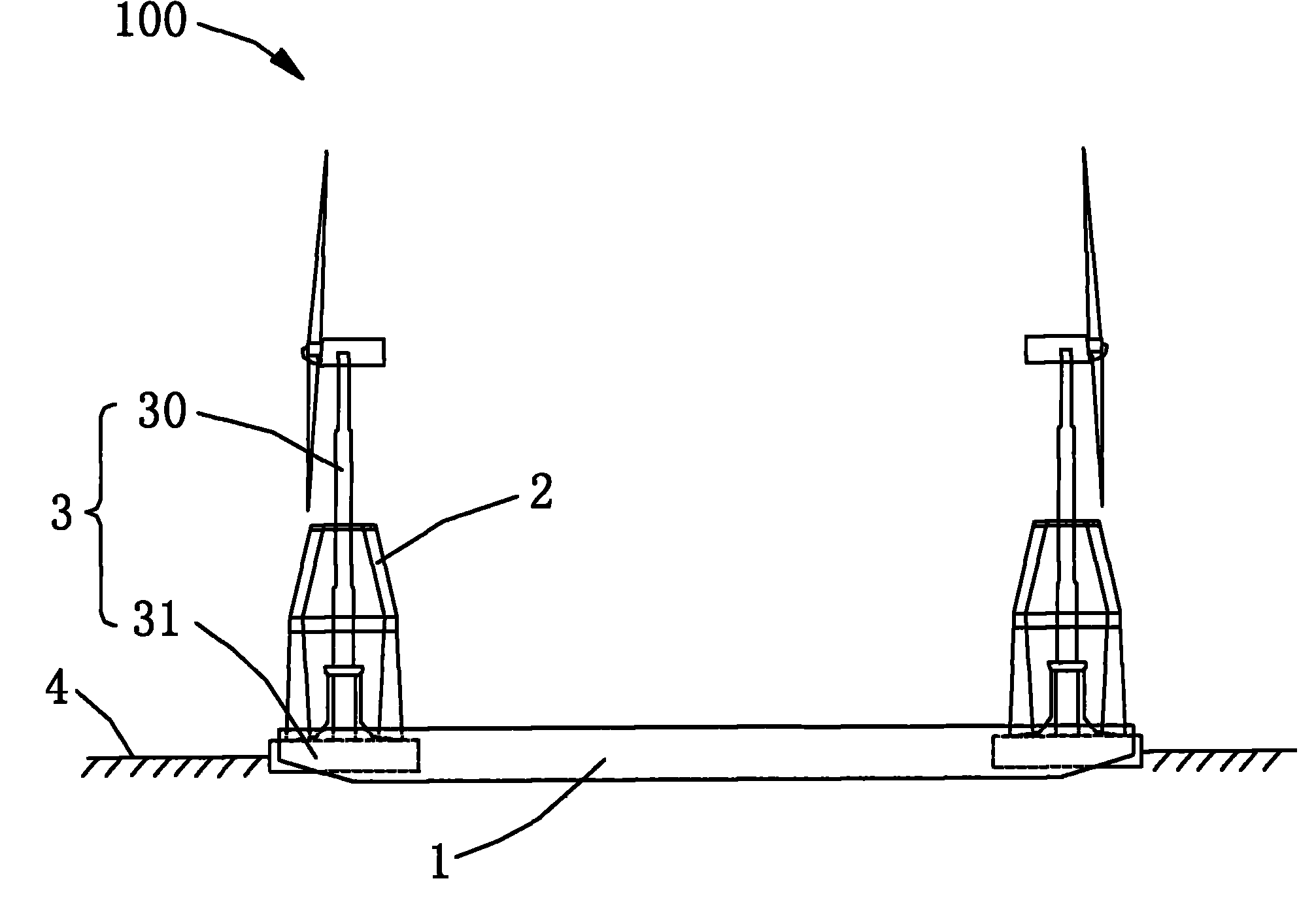 Boat for transporting and installing wind turbine generator system equipment and application of boat
