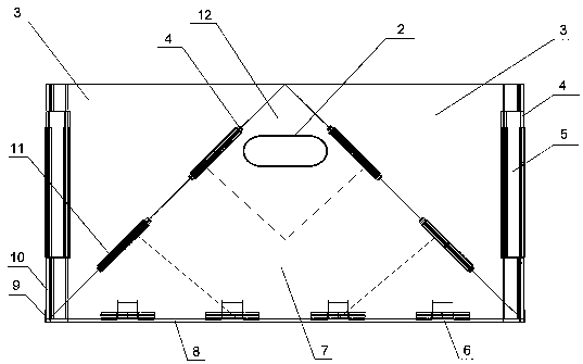 Lifting-pulling return-and-contraction foldable storage box