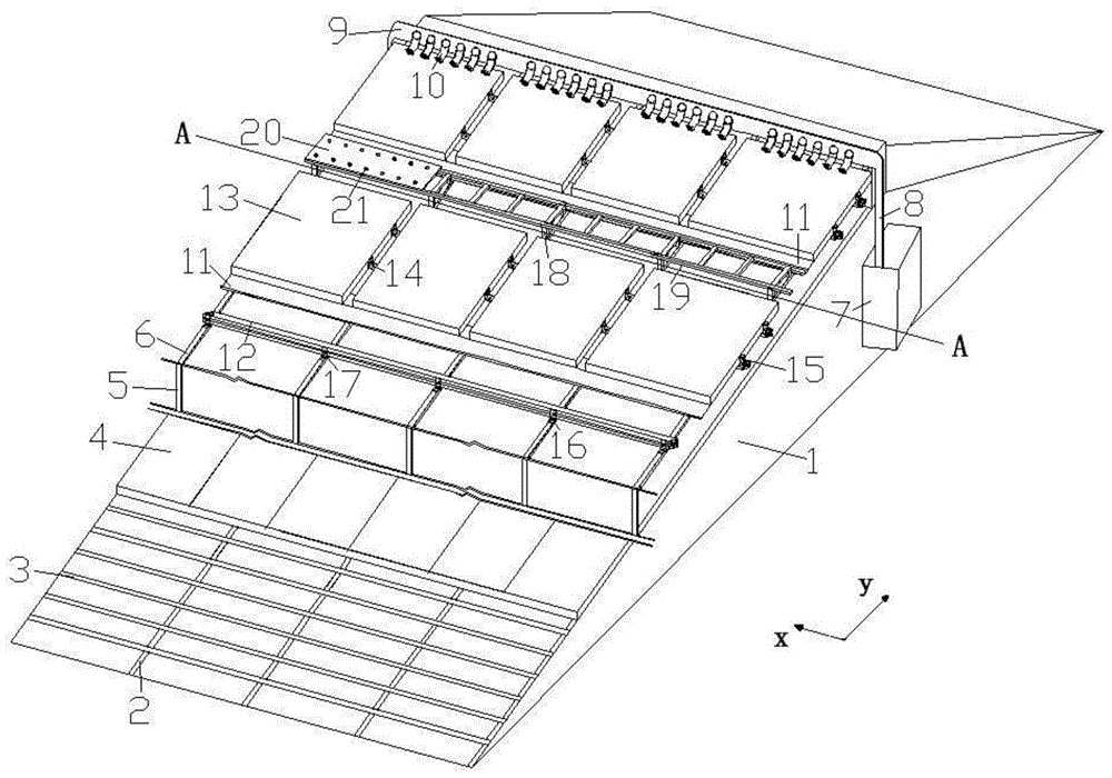 Solar photovoltaic roof structure body