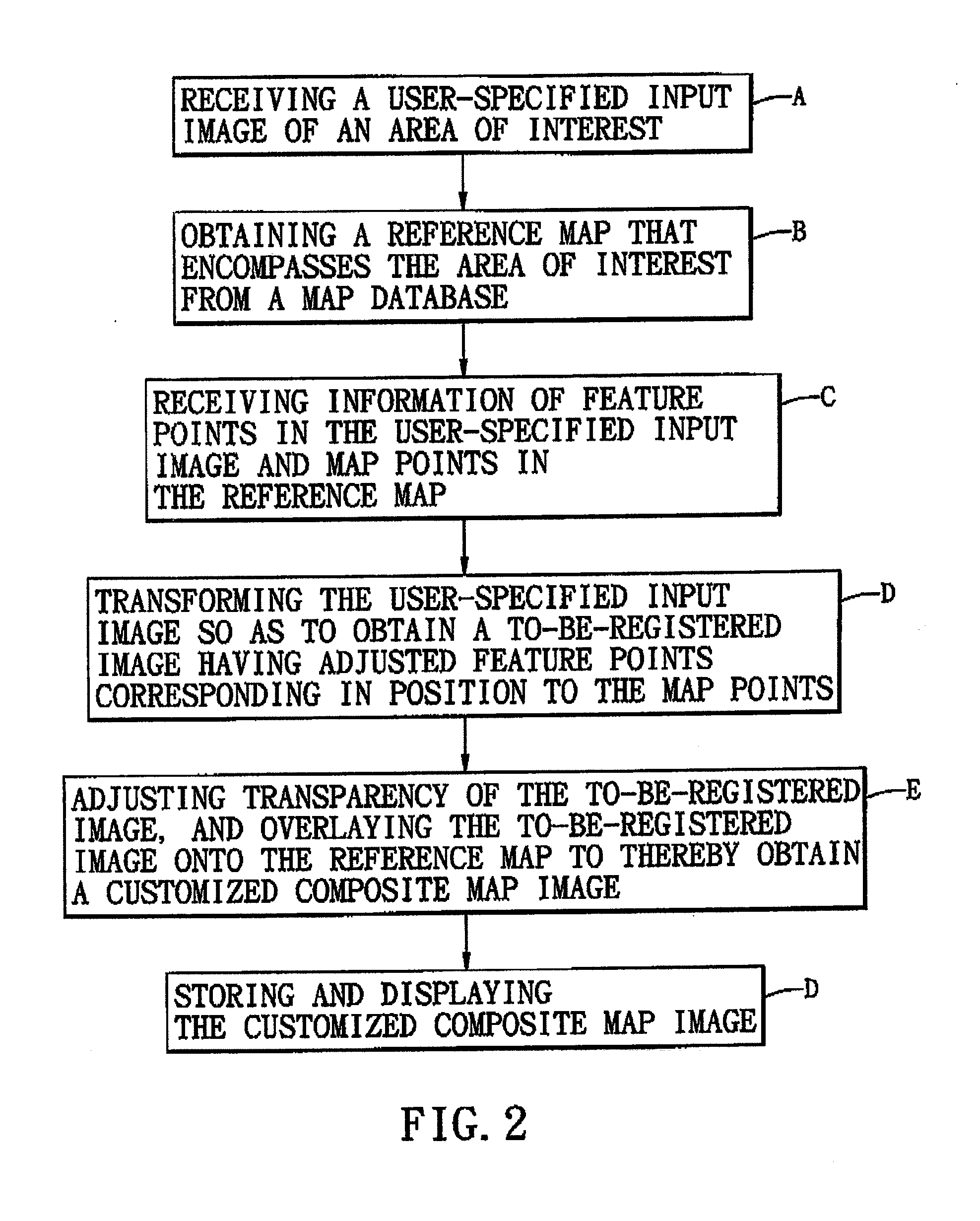 Method for generating a customized composite map image and electronic apparatus for implementing the same