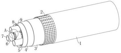 Flexible high-temperature-resistant transmission signal cable