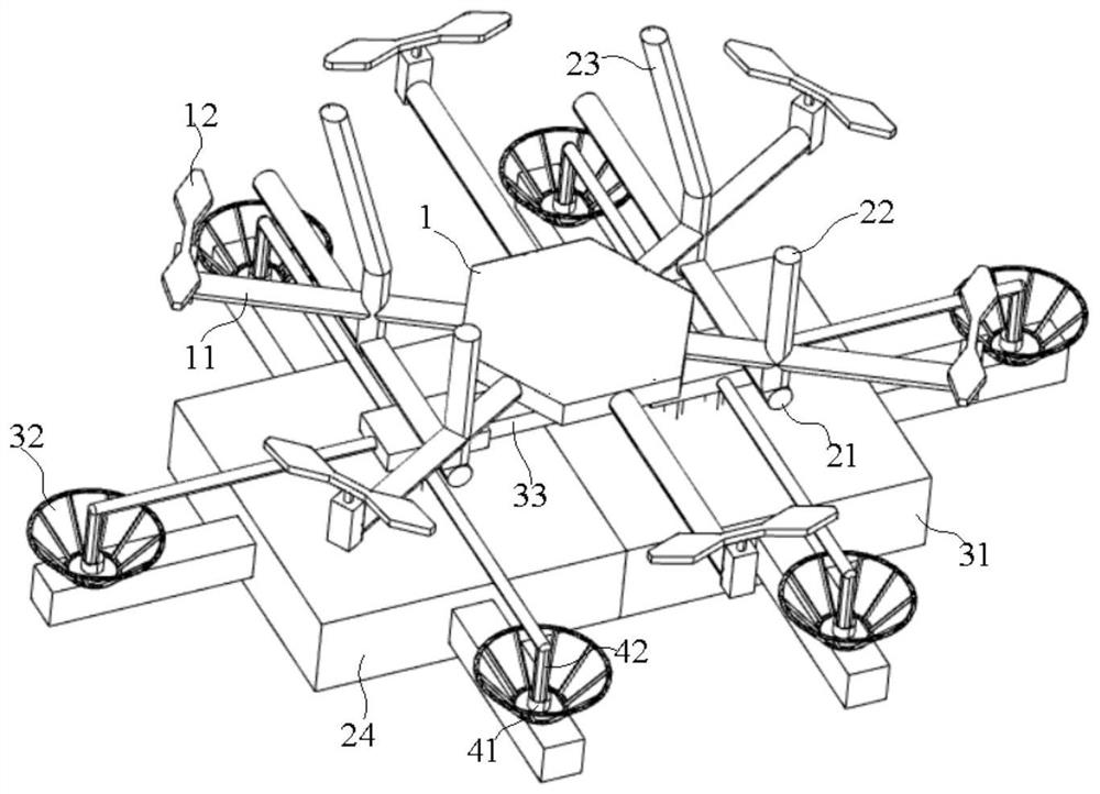 An aerial intelligent spraying construction robot