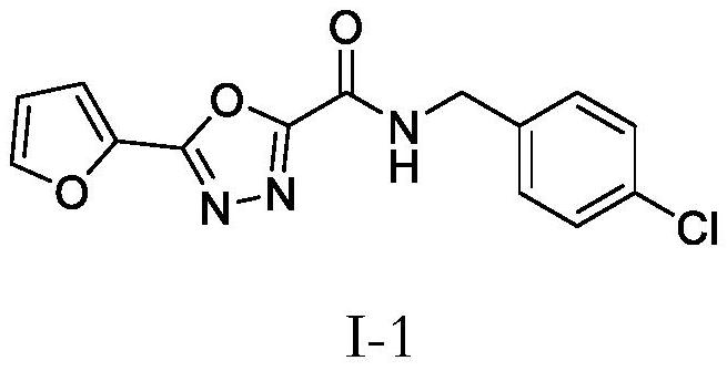 A class of furan-linked 1,3,4-oxadiazole carboxamide compounds and its preparation method and application