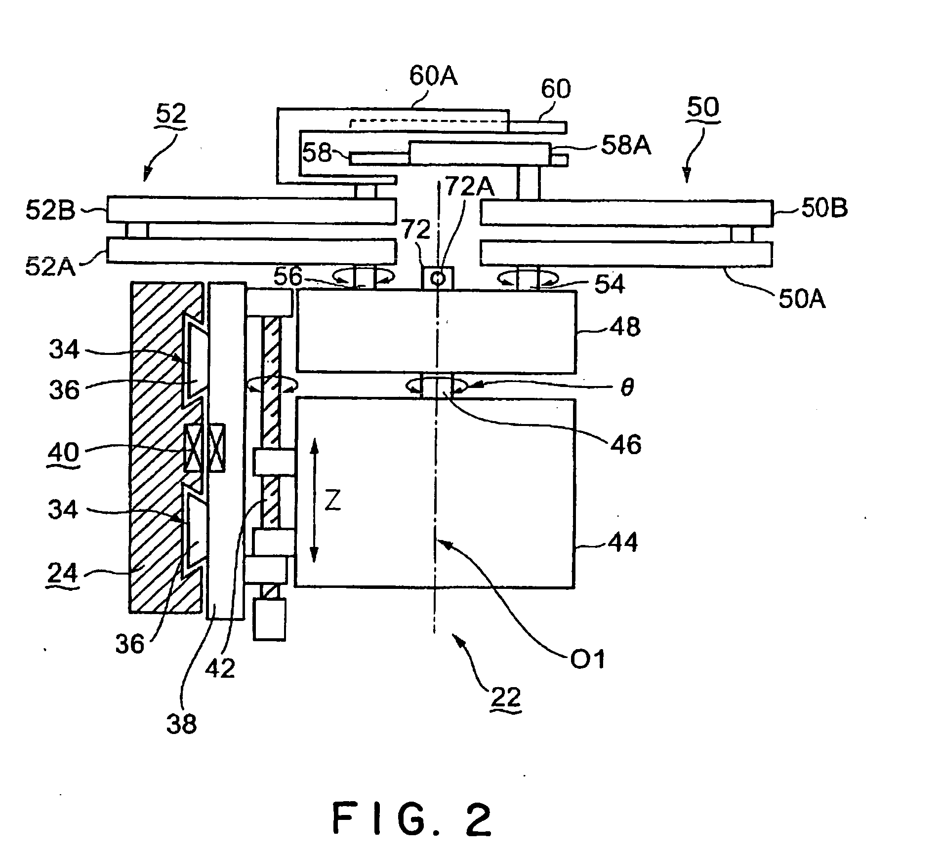 Device for correcting reference position for transfer mechanism, and correction method