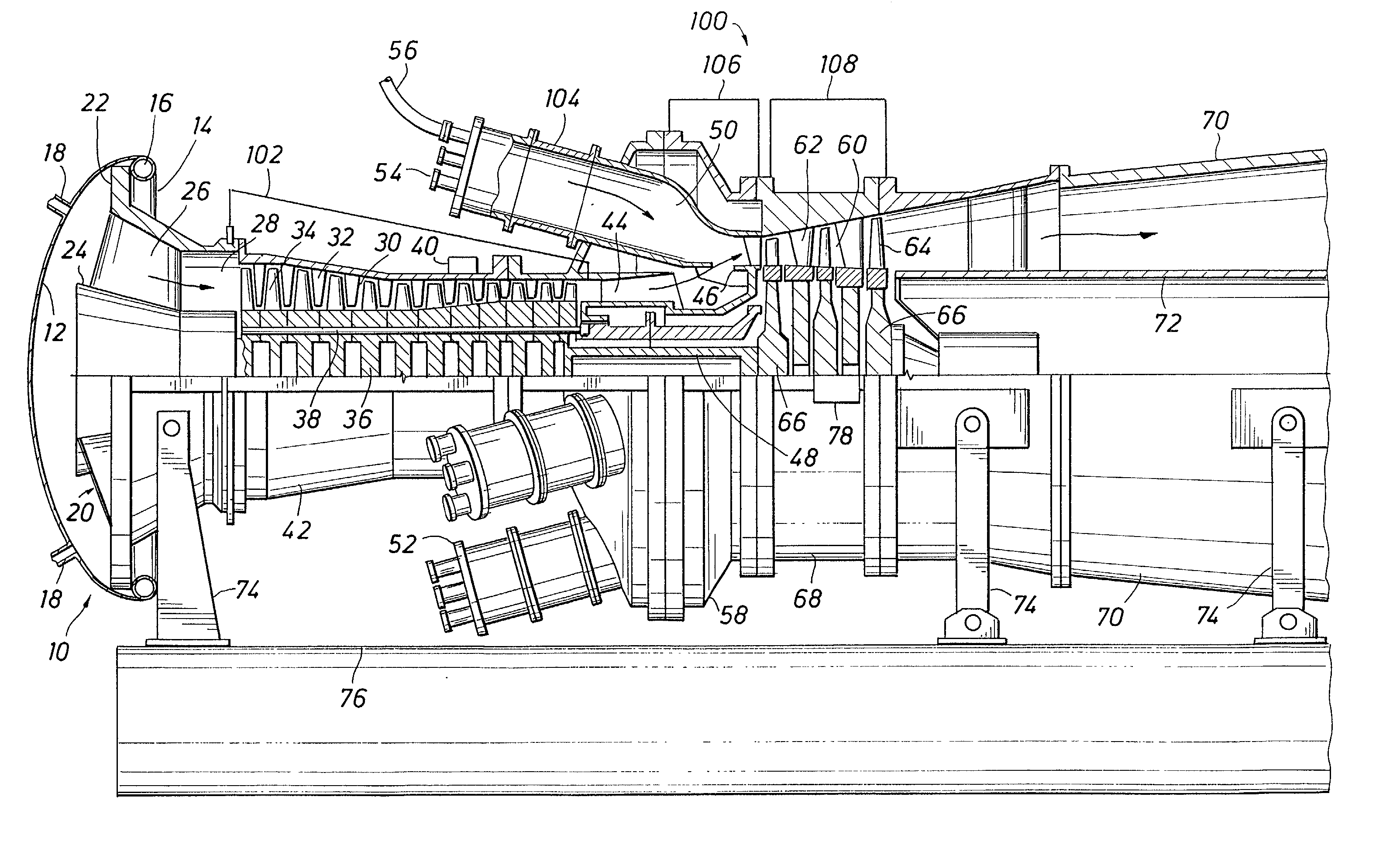 Forced mist cleaning of combustion turbines