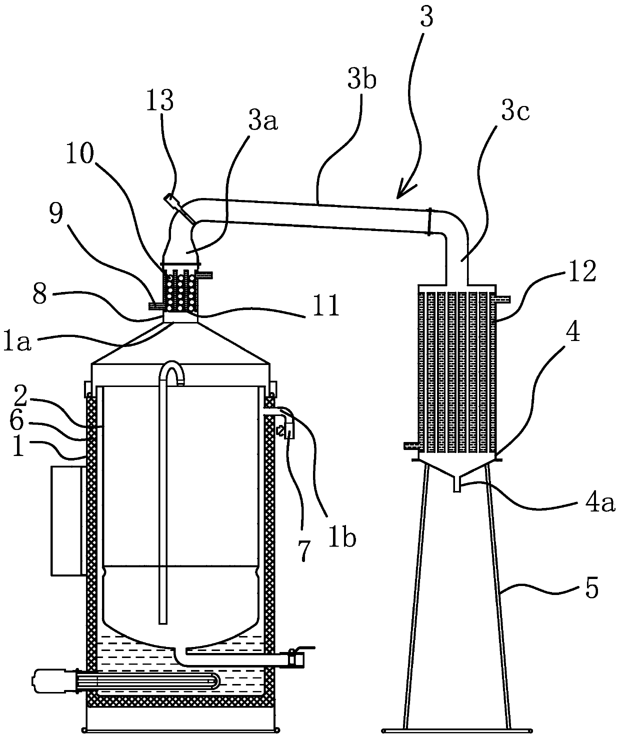 Wine distillation cooling tower