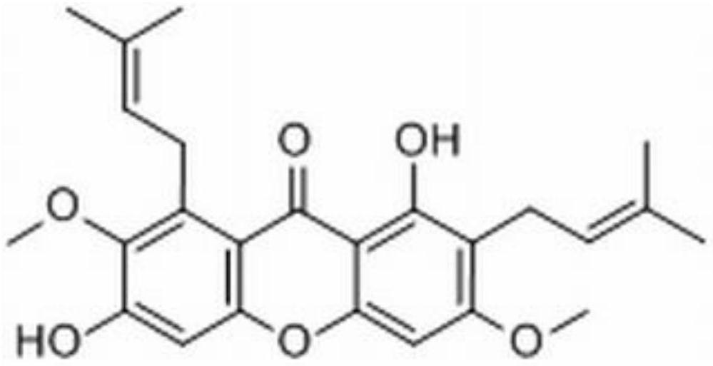 Extraction method and application of mangosteen effective part