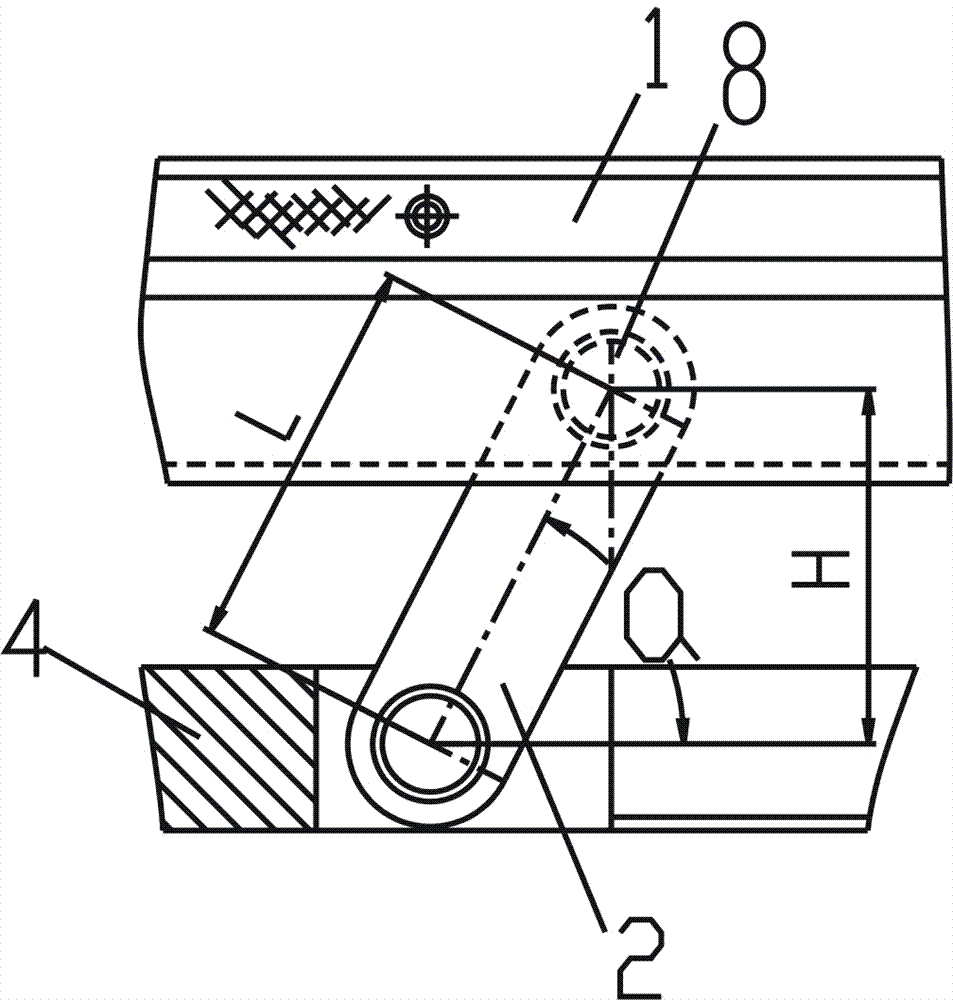 Repairing method for connecting rod for reeling machine jaw