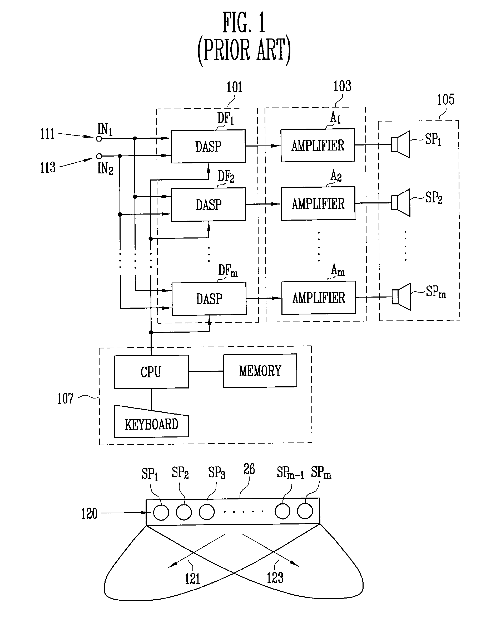 Apparatus for generating directional sound and mobile terminal using the same