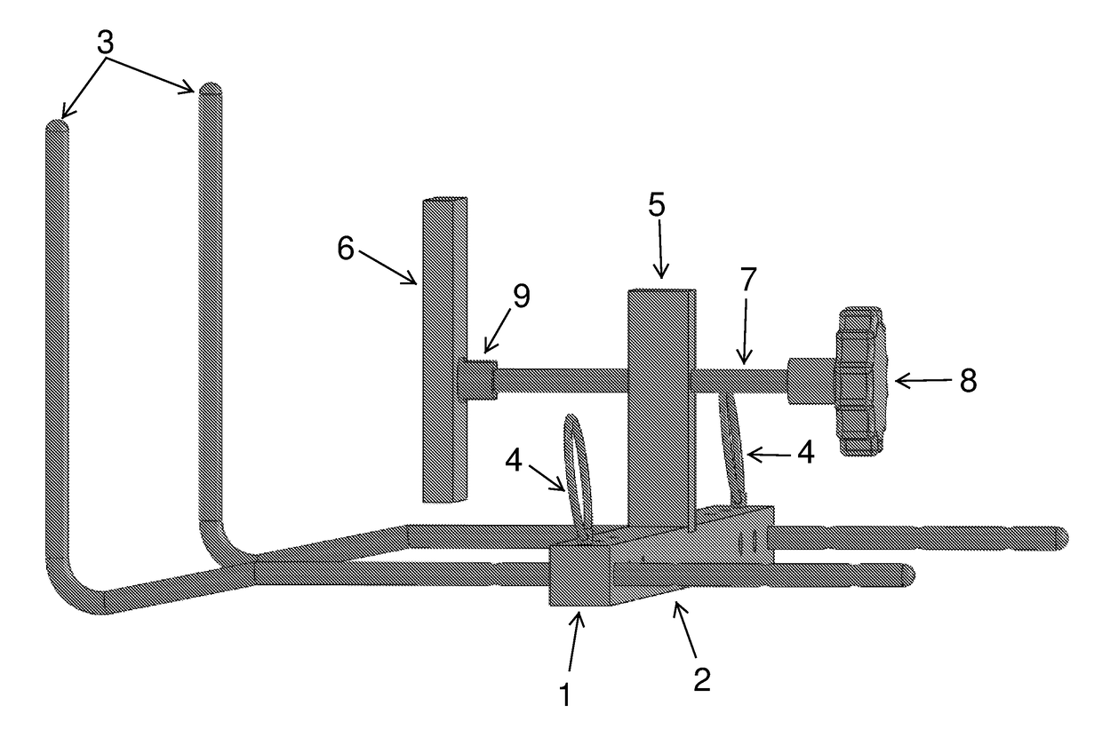 Knee adjustment device