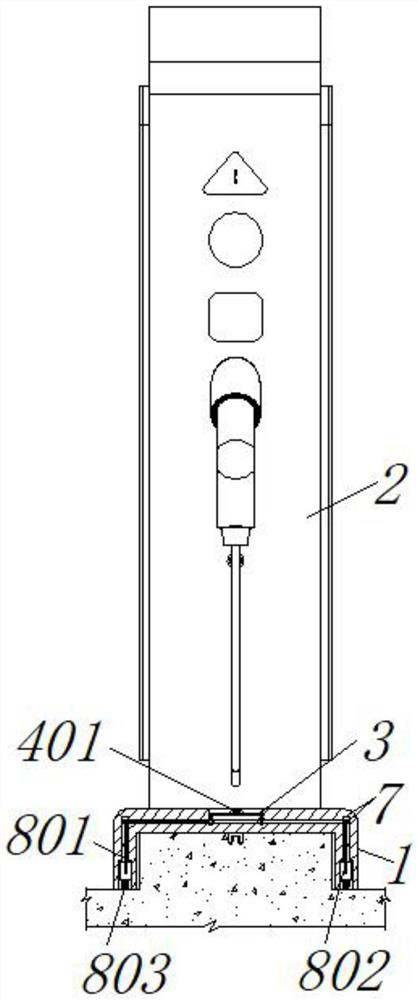 Movable electric vehicle charging pile for new energy electric vehicle