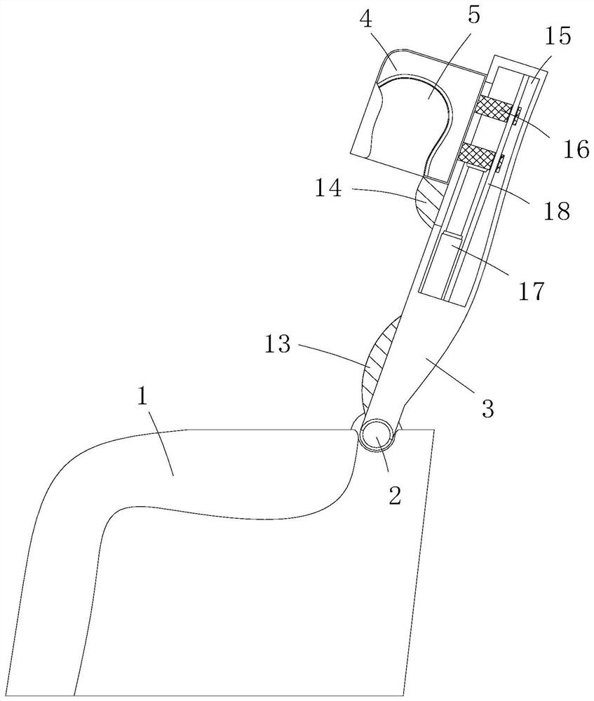 A massage device for neurology rehabilitation nursing