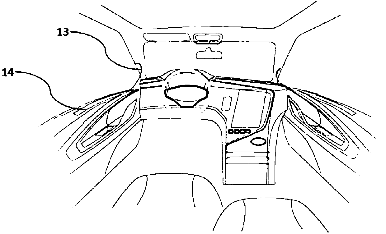 Automotive interior arrangement structure