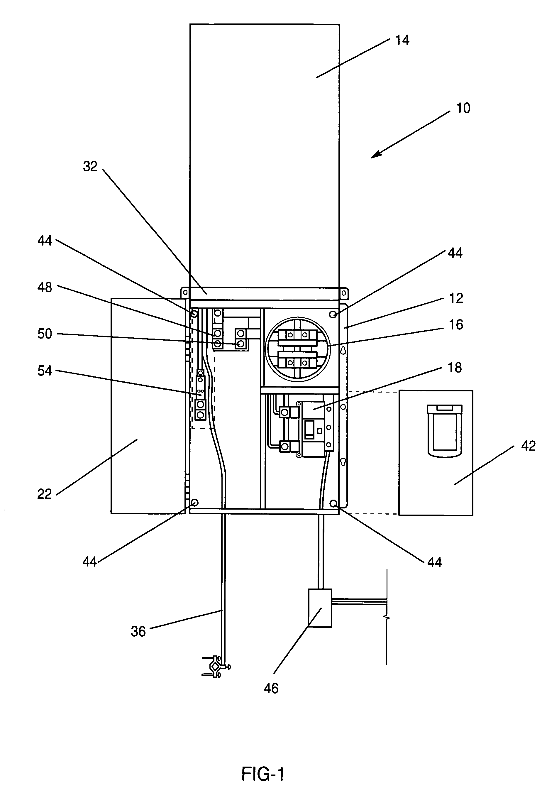 Combination service entrance apparatus for temporary and permanent use