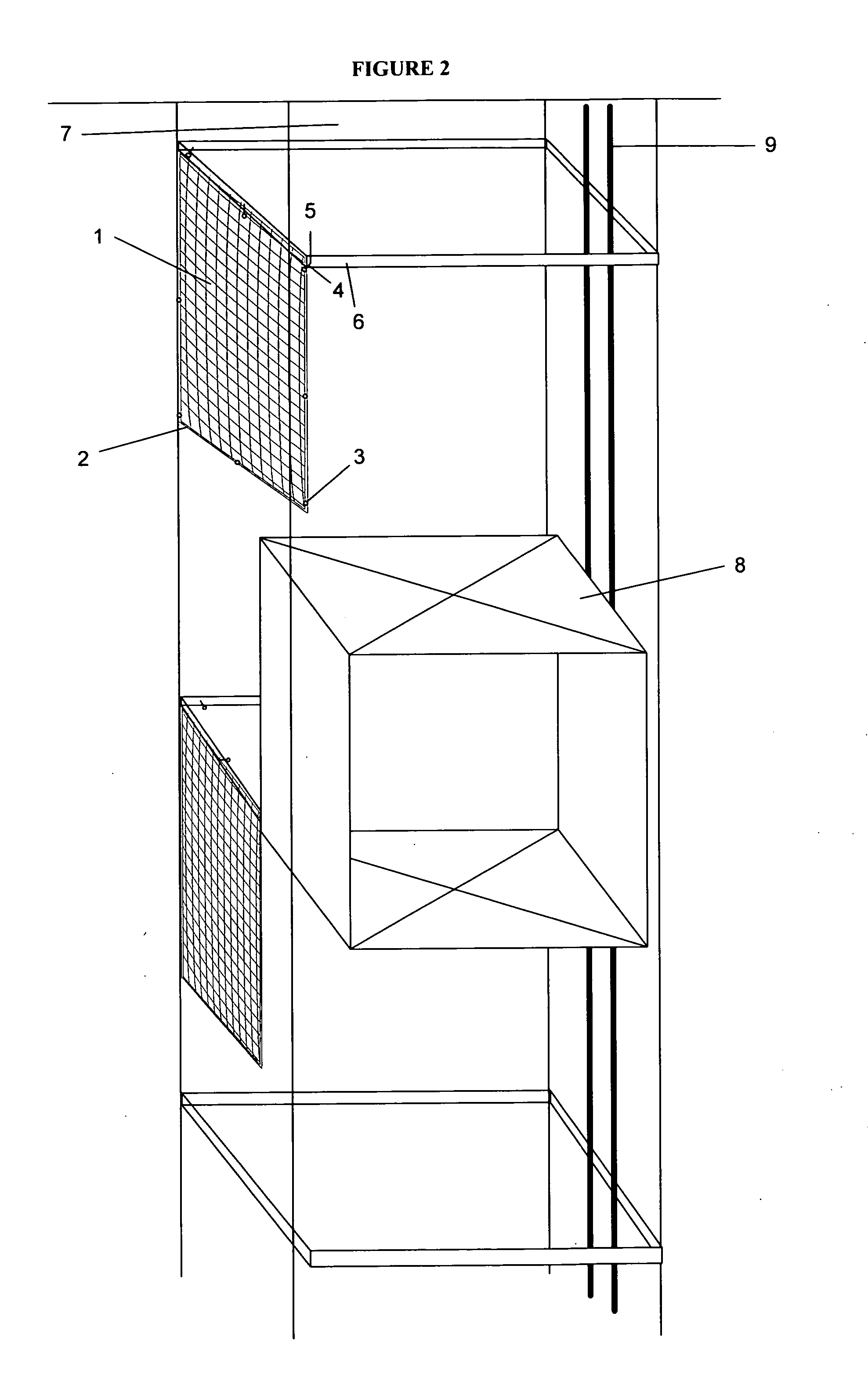 Elevator shaft safety net system