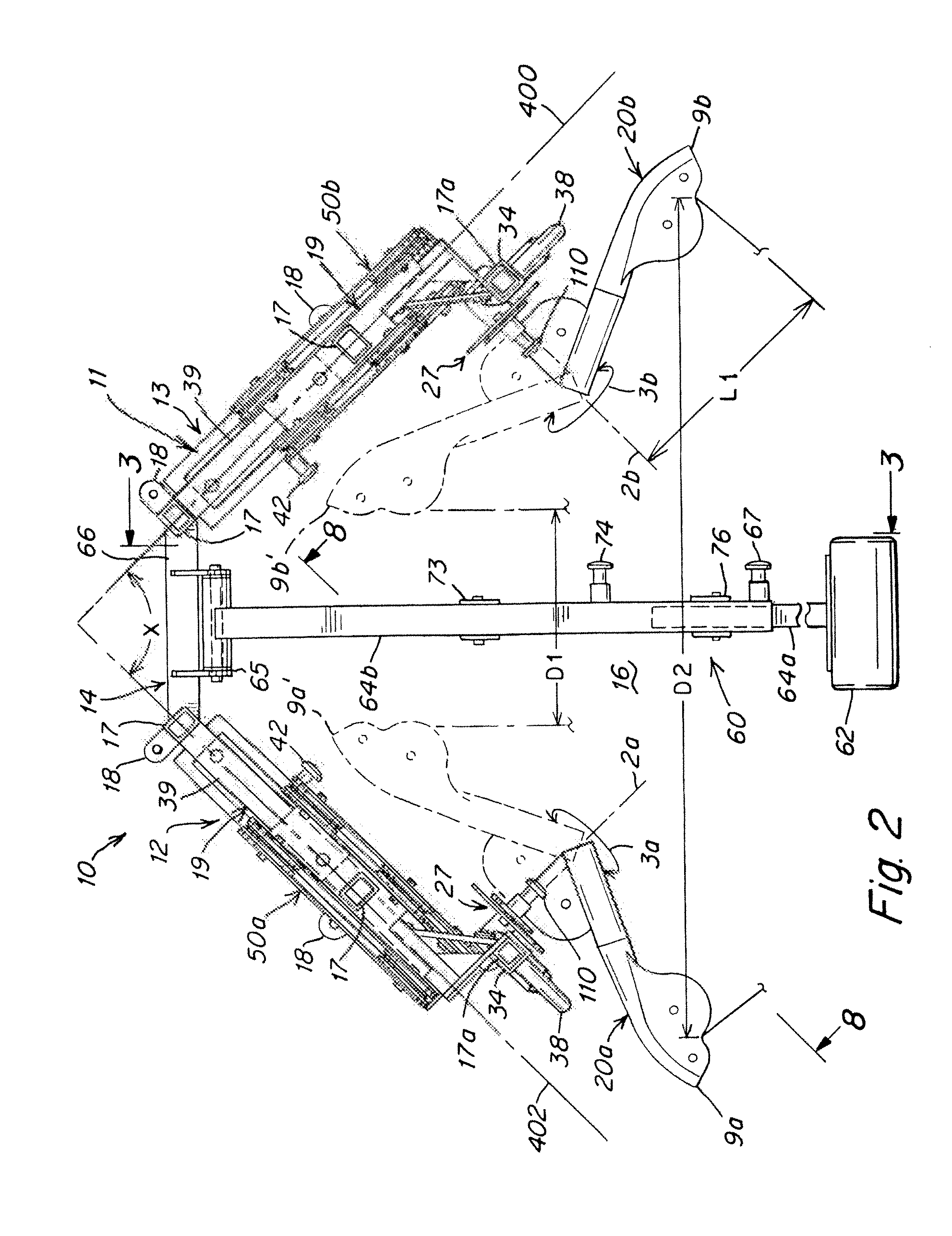 Exercise apparatus and method with selectively variable stabilization