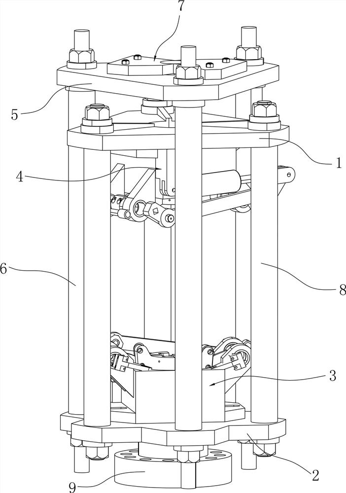 Oil pipe centralizing device for operation under pressure